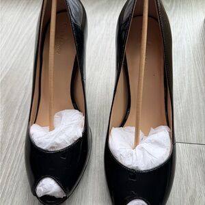 NIB Cole Haan Carma OT Air Pump Black Patent sz 9.5 Platform Heels